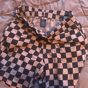 George checkered sweat-shorts